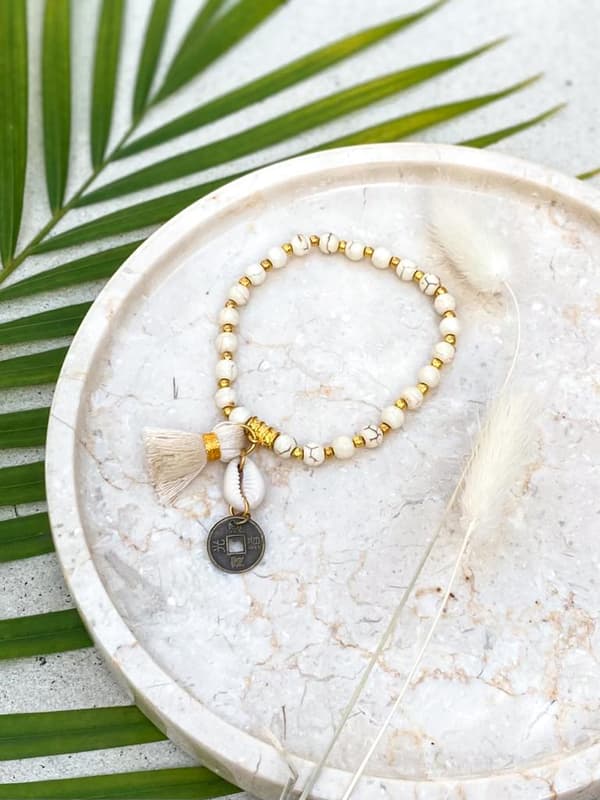Armbånd BOHO Creme