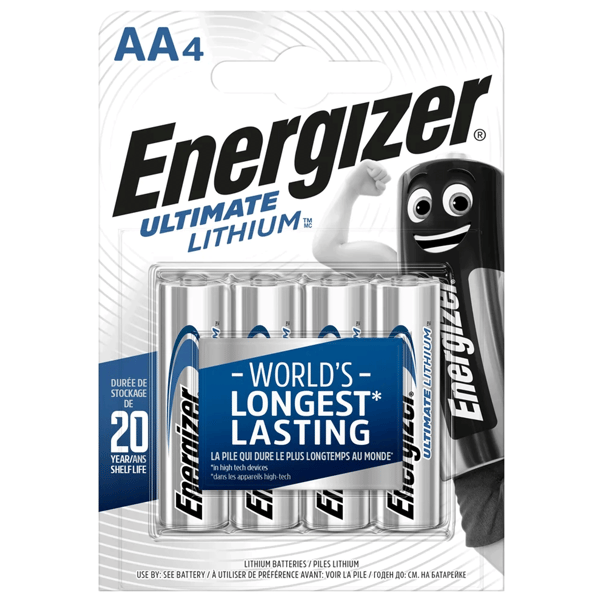 LR6 4BL Energizer Ultimative Lithium L91 AA