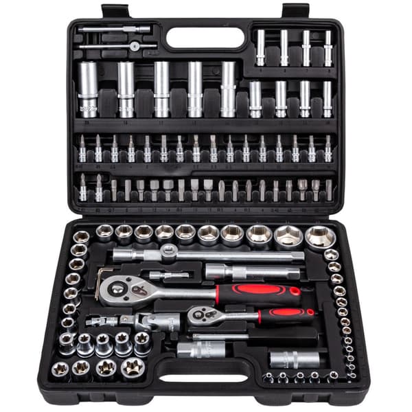 Yato 94-delt nøglesæt 1/4", 1/2", sort, model YT-12681