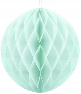 Paperipallo, vaalea mintunvihreä, 20 cm, 1 kpl.