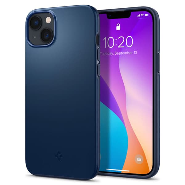Spigen Thin Fit - Skal till iPhone 15 Plus / iPhone 14 Plus (Marinblå)