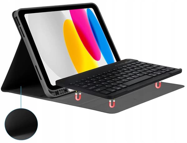 Fodral och tangentbord för Apple iPad 10.9 10:e generation 2022 och iPad 11:e generation 2025