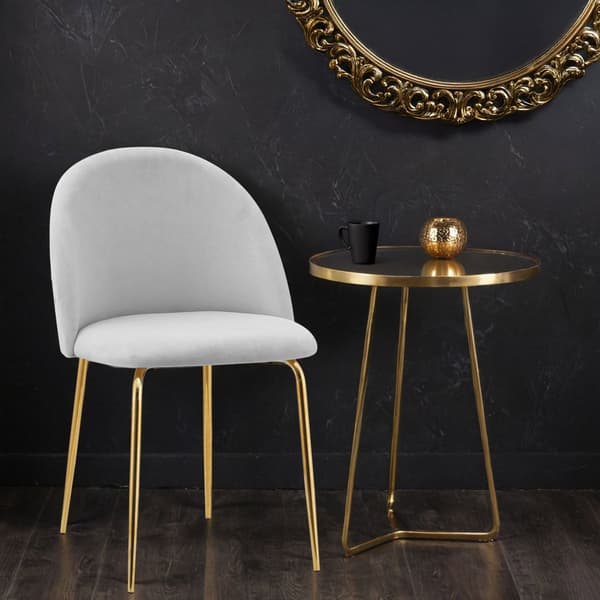 Fargo Gold Velvet Grey Velvet -tuoli