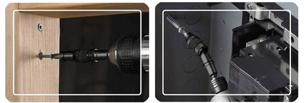 Magnetisk vinkelholder til hex bits til skruetrækker