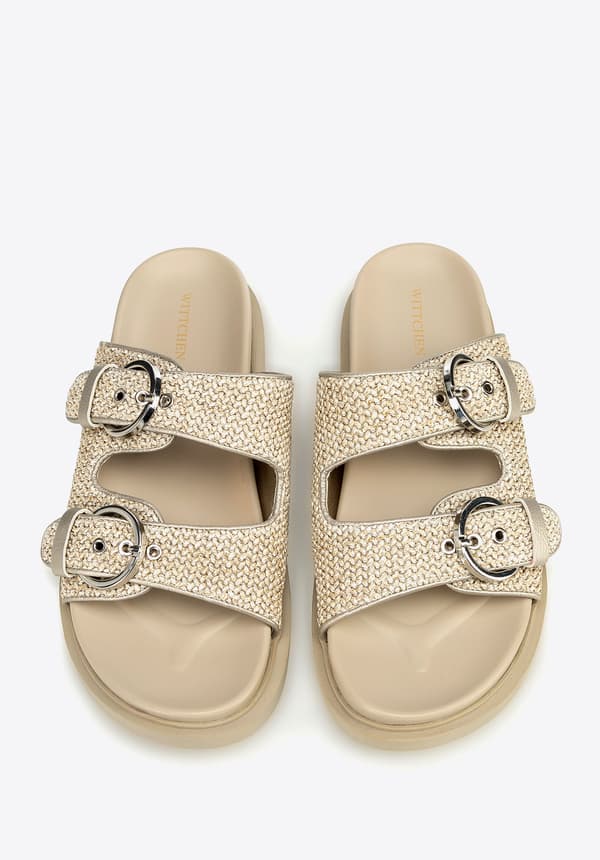 Wittchen kvinders beige vævet flipflops, beige syntetisk materiale
