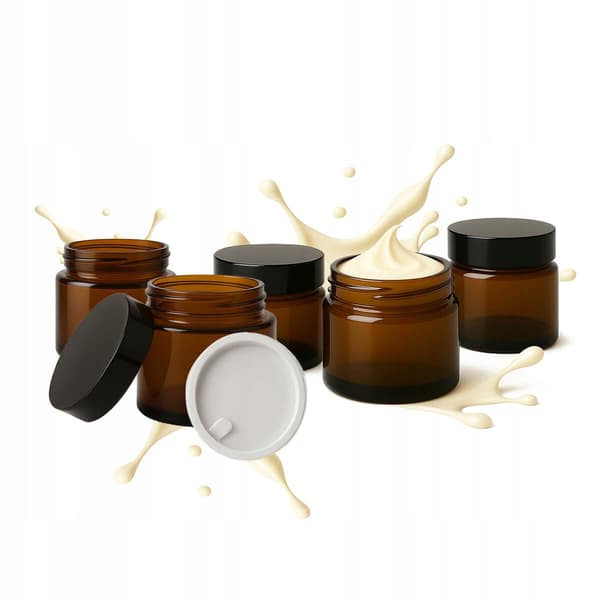 Ruskea lasipurkki 30 g Cream Balm Cosmetics -voidetta varten