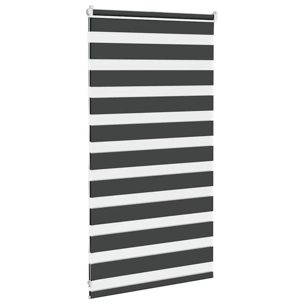vidaXL Zebragardin, svart, tygbredd 80,9 cm, polyester