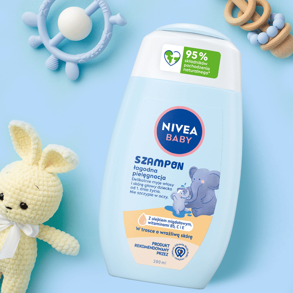 NIVEA BABY Shampoo hellävarainen hoito 200 ml