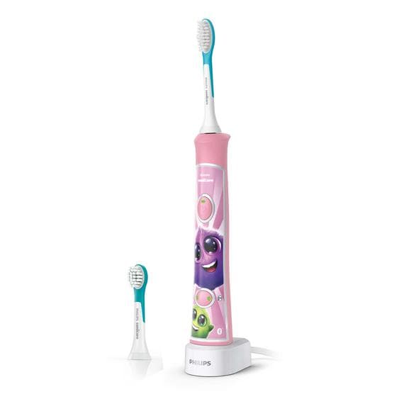 Philips Sonicare HX6352/42 lapsille – Vaaleanpunainen Sonic-hammasharja Bluetoothilla