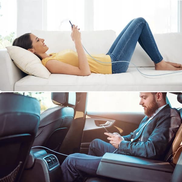 CO2-LADDNINGSKABEL USB-C SNABBLADDNING USB TYP C FÖR IPHONE 15 16 1M BLÅ