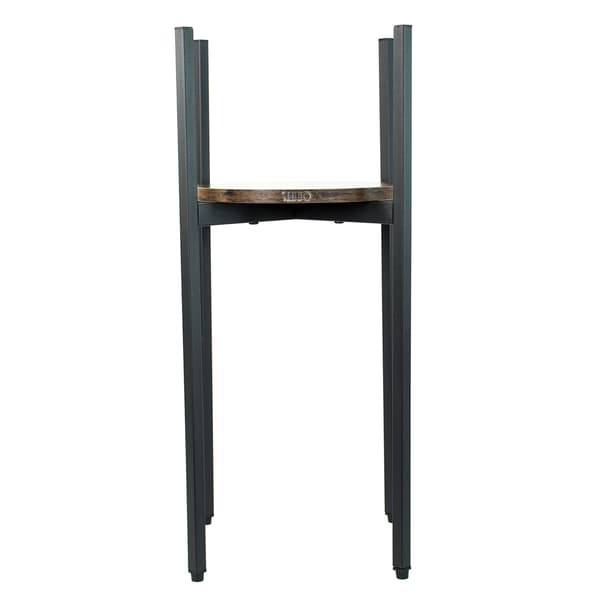 Stående blomställning i metall, träloft, hög, 62 cm, blomställning, växter