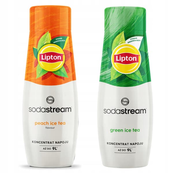 Sodastream Lipton Iste Persika ja Iste Grön sirappi 2 kpl