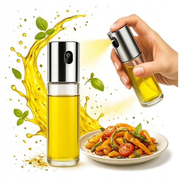 2x Glasflaska 100 ml oljesprayförstärkare glasoljedispenser