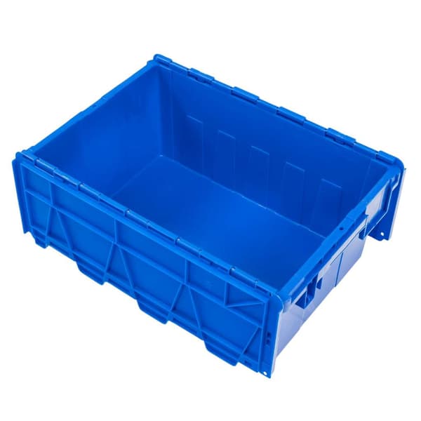 Mega-M transportbeholder lukket 60x40x25 cm blå plast