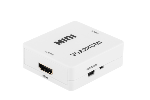 Cabletech VGA-HDMI-signaalimuunnin äänitoiminnolla - Plug&Play