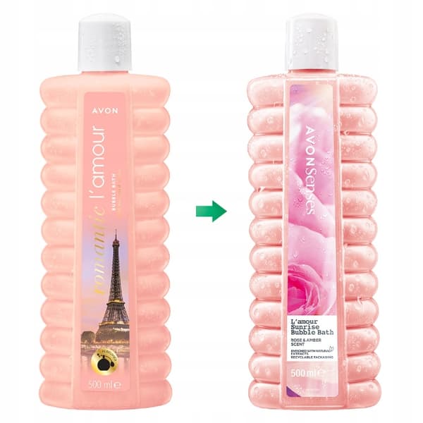 Avon - Lamour Sunrise badskum 500ml