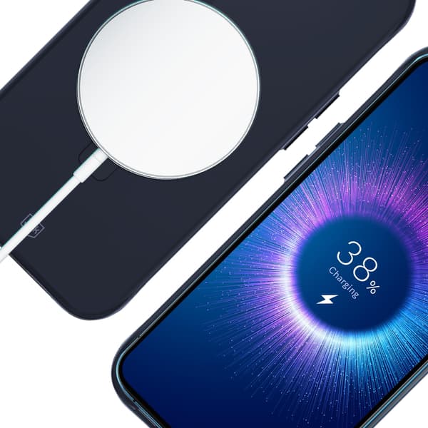Apple iPhone 14 plus - 3mk Smoke-skal Mag&Stativ