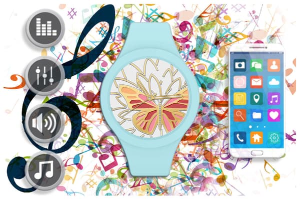 GRAVITY GT14-4 DAME SMARTWATCH - BLUETOOTH-OPKALD, TILPASSEDE URSKIFTER (sg026d)