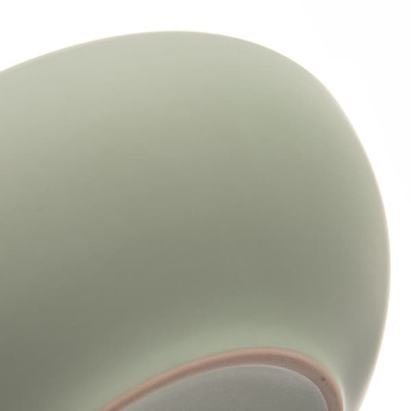 Dyb keramisk tallerken grøn 20,5 cm