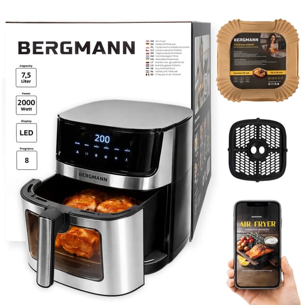 Bergmann YO 1 luftfrytøjer 7,5 l 2000W