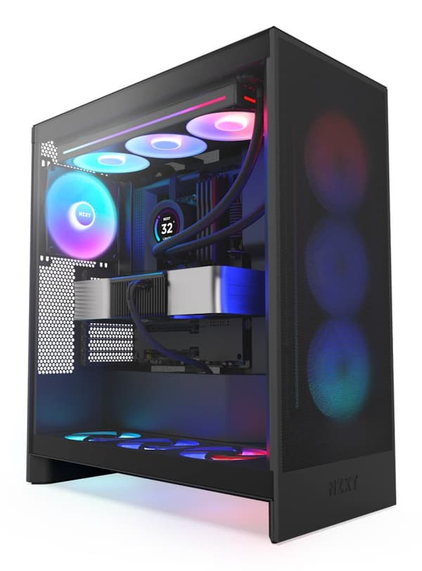 NZXT H7 FLOW RGB MIDI -tornikotelo, musta
