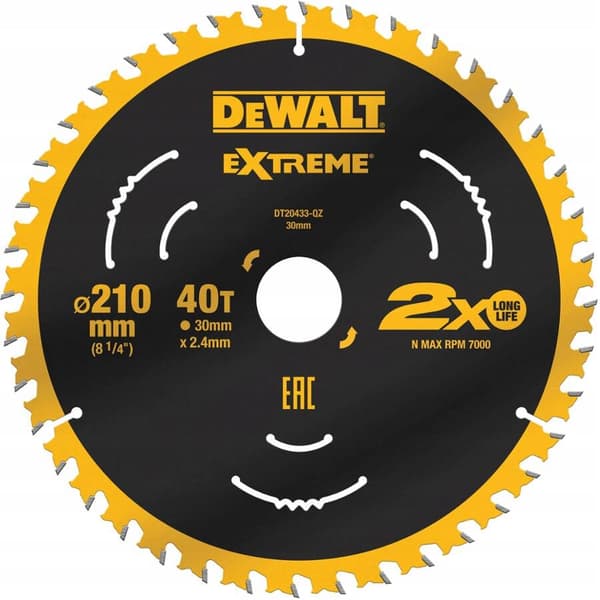 DEWALT SAVKLING 210x30mmx40z