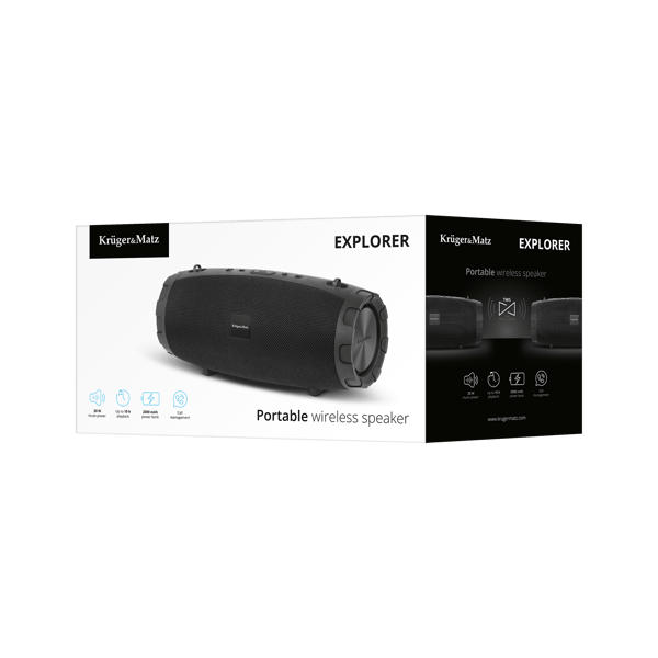 Kruger og Matz Explorer Bluetooth-højttaler med AUX