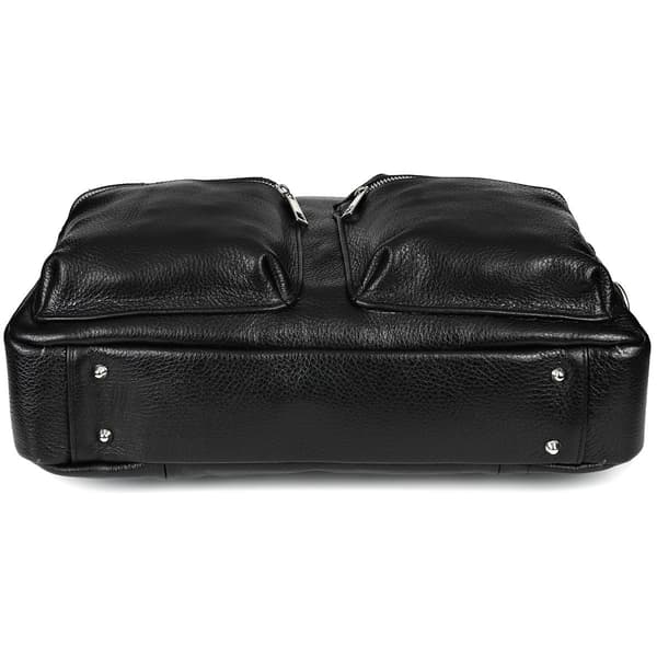 Beltimore Herre Lædertaske Stor Sort Laptoptaske J15