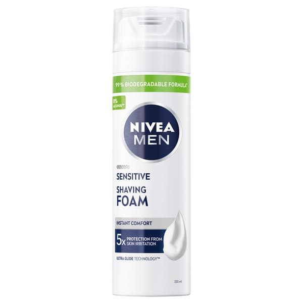 222742 NIVEA Sensitive Lugnande Rakskum 200 ml