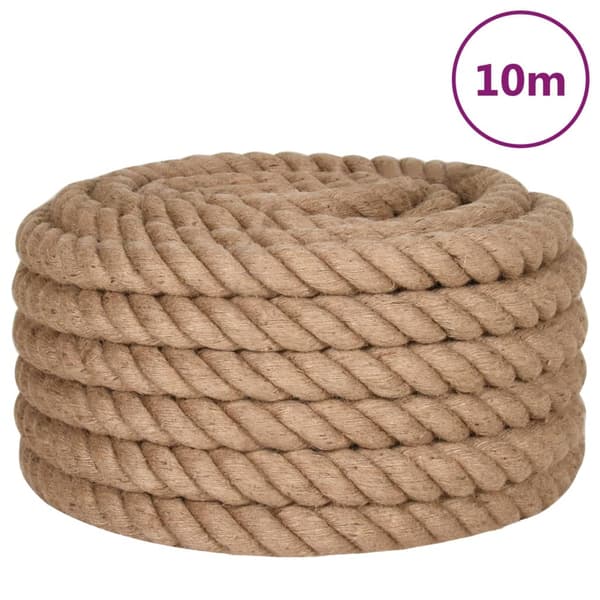 vidaXL Juterep, 10 m långt, 60 mm tjockt