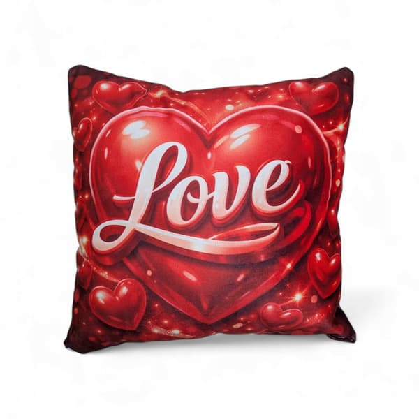 Dekorativ kudde "LOVE" V.1 mjuk, fluffig
