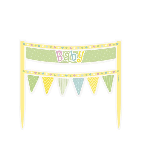 Babyshower kagedekoration, 1 stk.