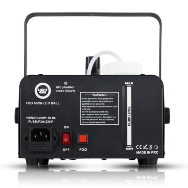 LIGHT4ME FOG 600W LED-KUL - Rök-/Dimmaskin