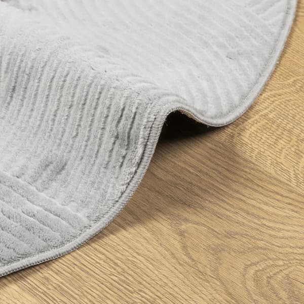 vidaXL IZA Matto, Matala, Harmaa, Ø 120 cm