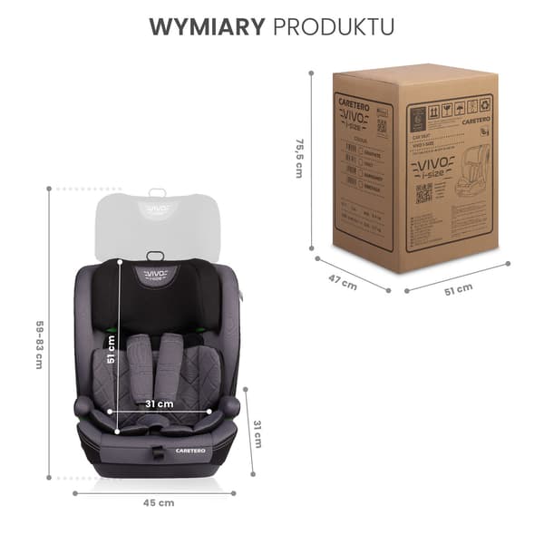 Autostol VIVO I-SIZE EMERALD (76-150)