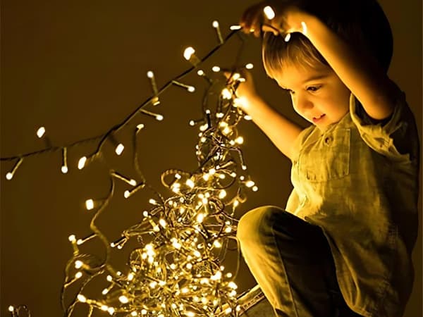 Julgransbelysning 500 LED Varm (40)