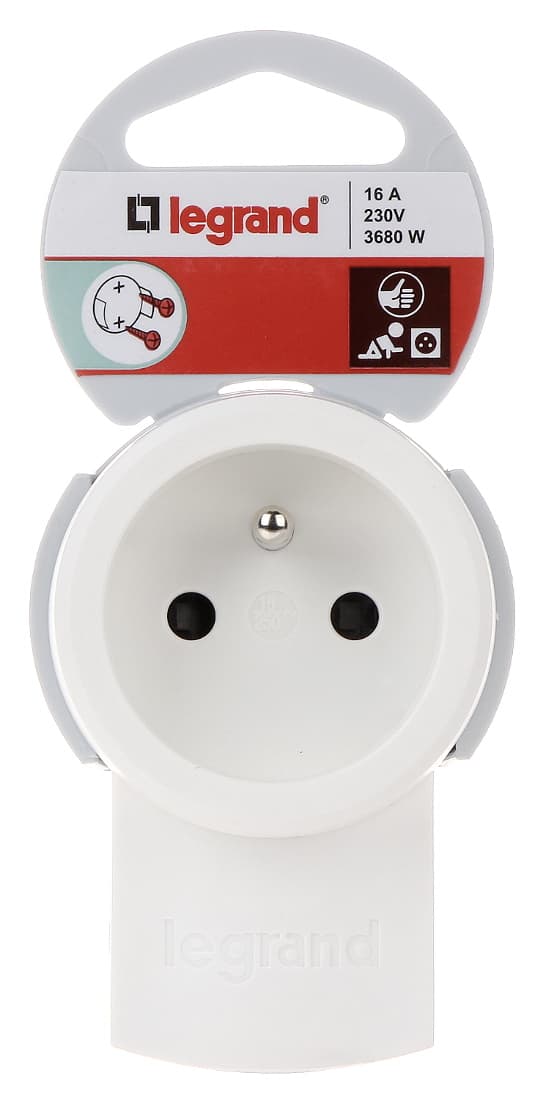 Legrand kulmaliitäntä LE-50109 230 V 16 A