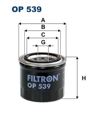 OLIEFILTER OP539 FILTRON