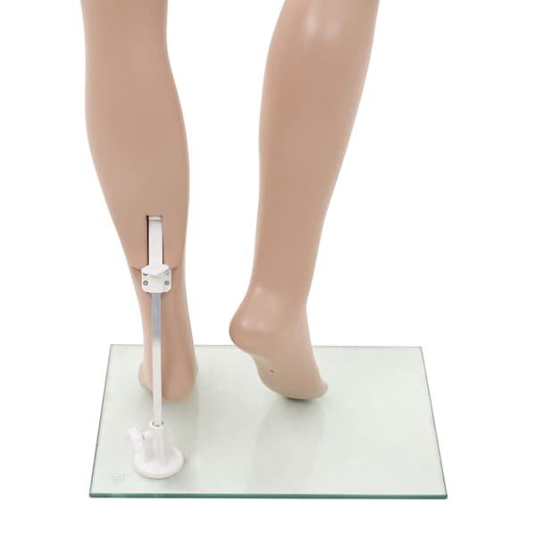 vidaXL Damskyltdocka med glasbas, beige, 180 cm