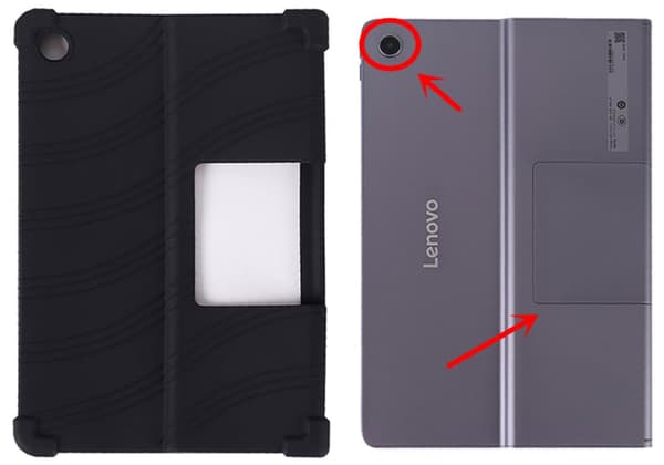 Lenovo Tab Plus TB351FU 11,5" silikonikiinnike musta