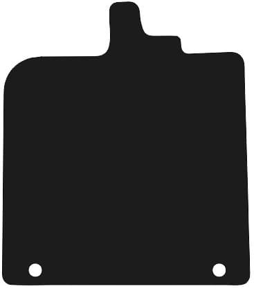 polyamid førermåtte til: Smart ForTwo II hatchback 2007-2014 gummibelagt førermåtte
