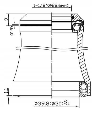 NECO H373 INTEGRERET TAPERED MASKINHEADSET