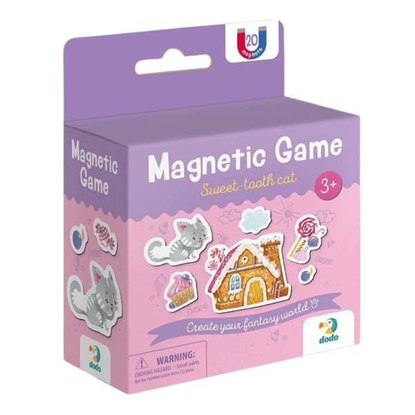 MAGNETISK SPIL "SØD KITTY" 20 MAGNETER SØDT SÆT