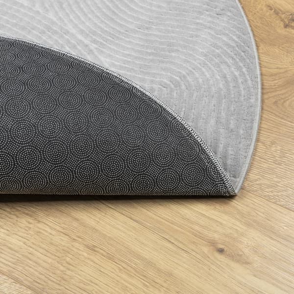 vidaXL IZA Tæppe, Lav Luv, Grå, Ø 80 cm