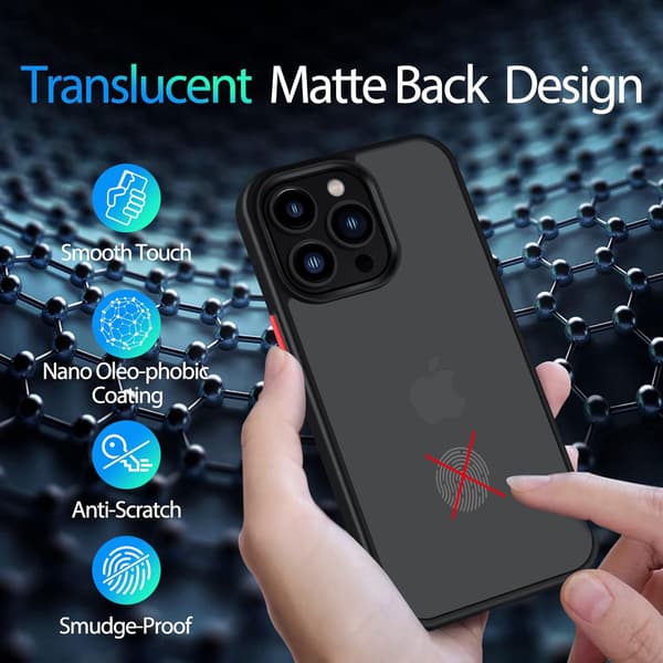 FODRAL TILL APPLE IPHONE 13 PRO MAX SILIKON KLART HÖGT A2484