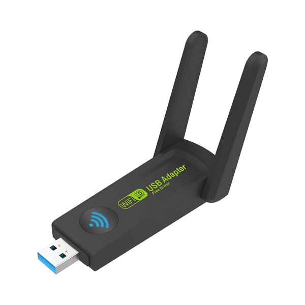 Kaksikaistainen USB 3.0 WiFi-verkkoadapteri AC 1300 Mbps Internet