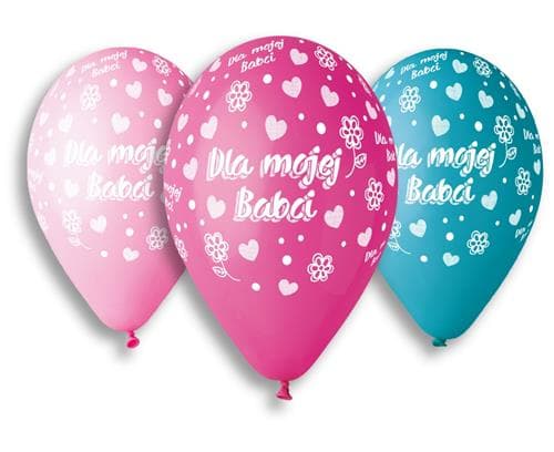 Premium heliumballoner til min bedstemor 13 tommer 5 stk.