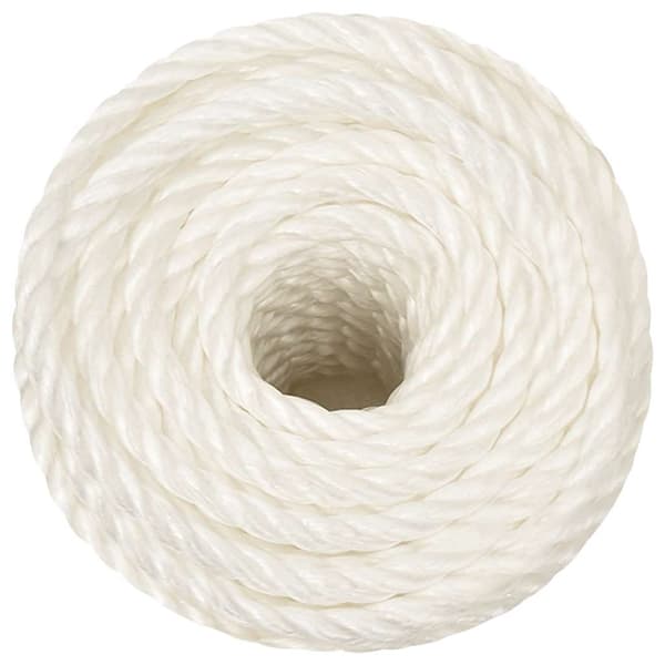 vidaXL Arbetsrep, Vitt, 16 mm, 250 m, Polypropylen