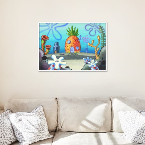 MALING EFTER TAL Billeder til maling SvampeBob Ananashus 50x40 cm