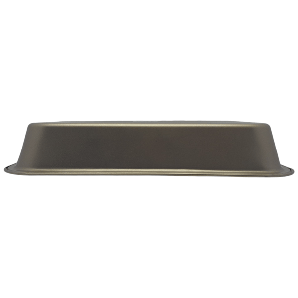 BAGEPLADE REKTANGULÆR KAGEPLADE 34x24x5,5 cm GULD